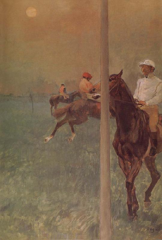 Edgar Degas Reinsman  before race oil painting image